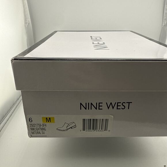 Nine‎ West Women's Lightning Suede Loafers Natural Suede Size 6 NWB - Picture 8 of 9